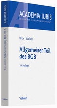 Bild: Allgemeiner Teil des BGB - Vahlen