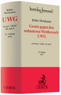 Cover: Gesetz gegen den unlauteren Wettbewerb: UWG - C.H.BECK