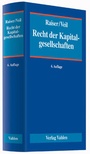 Cover: Recht der Kapitalgesellschaften - Vahlen