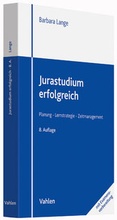 Cover: Jurastudium erfolgreich - Vahlen