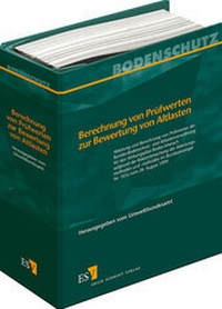 Abbildung von: Berechnung von Prüfwerten zur Bewertung von Altlasten - Erich Schmidt Verlag