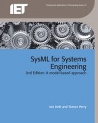 Enlarge image Cover: SysML for Systems Engineering - Institution of Engineering and Technology