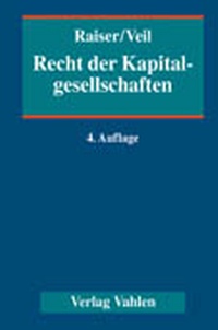 Abbildung von: Recht der Kapitalgesellschaften - Vahlen
