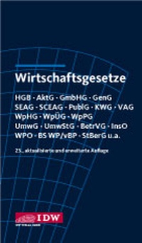 Bild vergrößern Bild: Wirtschaftsgesetze - IDW