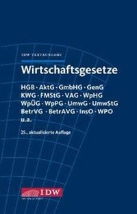 Bild vergrößern Bild: Wirtschaftsgesetze - IDW