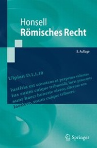 Enlarge image Cover: Römisches Recht - Springer