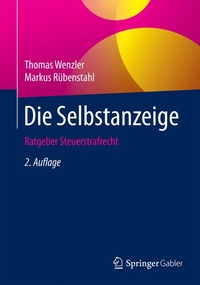 Enlarge image Cover: Die Selbstanzeige - Springer Gabler