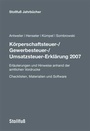 Bild: Körperschaftsteuer-/Gewerbesteuer-/Umsatzsteuer-Erklärung 2007 - Stollfuß