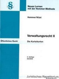 Abbildung von: Karteikarten Verwaltungsrecht II - Hemmer-Wüst