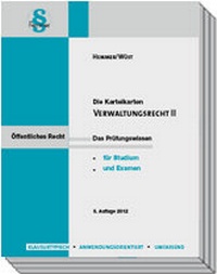 Abbildung von: Karteikarten Verwaltungsrecht II - Hemmer-Wüst