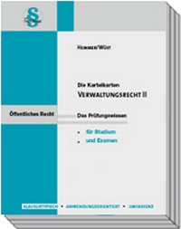 Abbildung von: Karteikarten Verwaltungsrecht II - Hemmer-Wüst