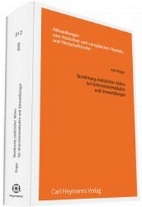 Abbildung von: Gewährung zusätzlicher Aktien bei Unternehmenskäufen und Umwandlungen - Carl Heymanns Verlag