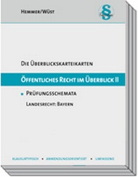 Abbildung von: Überblickskarteikarten Öffentliches Recht II - Bayern - Hemmer-Wüst