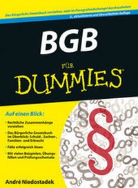 Abbildung von: BGB für Dummies - Wiley-VCH