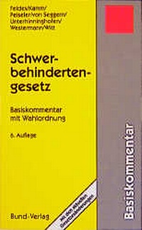 Bild vergrößern Bild: Schwerbehindertengesetz - Bund-Verlag