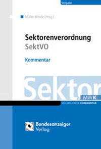 Abbildung von: SektVO: Sektorenverordnung - Reguvis Fachmedien