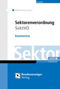 Cover: SektVO: Sektorenverordnung - Reguvis Fachmedien