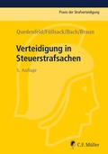 Cover: Verteidigung in Steuerstrafsachen - C.F. M&uuml;ller