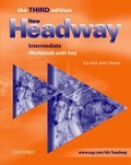 Cover: New Headway: Intermediate Third Edition: Workbook (with Key) - Oxford University Press