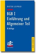 Bild: BGB I: Einf&uuml;hrung und Allgemeiner Teil - Mohr Siebeck