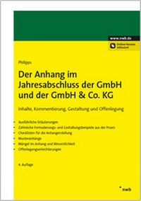 Abbildung von: Der Anhang im Jahresabschluss der GmbH und der GmbH & Co. KG - NWB