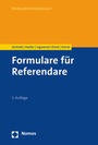 Cover: Formulare für Referendare - Nomos