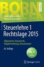 Bild: Steuerlehre 1 Rechtslage 2015 - Springer Gabler