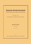 Cover: Deutsches Rechtsw&ouml;rterbuch - Verlag Hermann B&ouml;hlaus Nachfolger Weimar