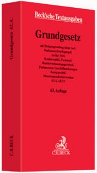 Abbildung von: Grundgesetz für die Bundesrepublik Deutschland - C.H.BECK
