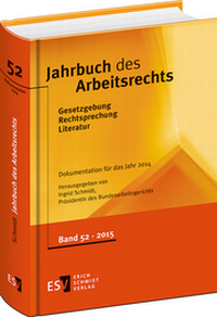 Abbildung von: Jahrbuch des Arbeitsrechts 52 - Erich Schmidt Verlag