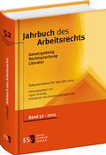 Cover: Jahrbuch des Arbeitsrechts 52 - Erich Schmidt Verlag