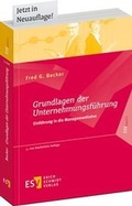 Cover: Grundlagen der Unternehmungsf&uuml;hrung - Erich Schmidt Verlag