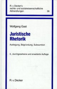 Enlarge image Cover: Juristische Rhetorik - R. v. Decker