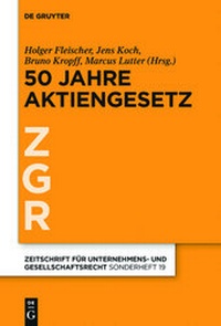 Abbildung von: 50 Jahre Aktiengesetz - De Gruyter