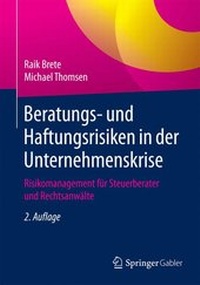 Abbildung von: Beratungs- und Haftungsrisiken in der Unternehmenskrise - Springer Gabler