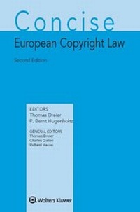 Enlarge image Cover: Concise European Copyright Law - Kluwer Law International