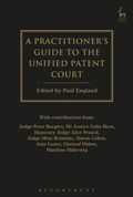 Cover: A Practitioner's Guide to the Unified Patent Court - Hart Publishing