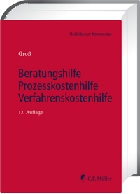 Abbildung von: Beratungshilfe - Prozesskostenhilfe - Verfahrenskostenhilfe - C.F. Müller