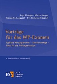 Abbildung von: Vorträge für das WP-Examen - Erich Schmidt Verlag