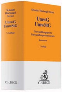 Abbildung von: Umwandlungsgesetz, Umwandlungssteuergesetz: UmwG, UmwStG - C.H.BECK