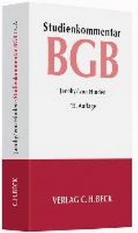 Bild vergrößern Bild: Studienkommentar BGB - C.H.BECK