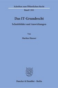 Enlarge image Cover: Das IT-Grundrecht - Duncker & Humblot