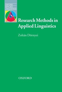 Enlarge image Cover: Research Methods in Applied Linguistics - Oxford University Press