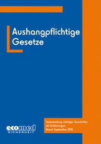Abbildung von: Aushangpflichtige Gesetze - ecomed Storck