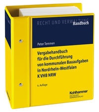 Abbildung von: Vergabehandbuch für die Durchführung von kommunalen Bauaufgaben in Nordrhein-Westfalen: K VHB NRW - Deutscher Gemeindeverlag