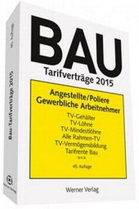 Abbildung von: Bau-Tarifverträge 2015 - Werner