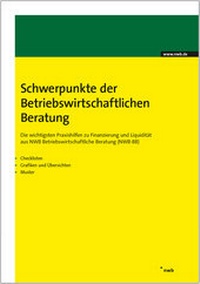 Abbildung von: Schwerpunkte der Betriebswirtschaftlichen Beratung - NWB