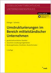 Abbildung von: Umstrukturierungen im Bereich mittelständischer Unternehmen - NWB