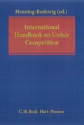 Cover: International Handbook on Unfair Competition - Beck/Hart Publishing
