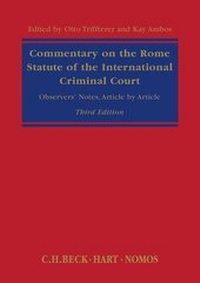 Enlarge image Cover: Commentary on the Rome Statute of the International Criminal Court - Hart Publishing